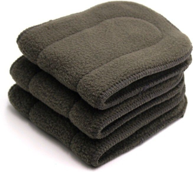 5 Layer Bamboo Charcoal Wetfree Reusable Washable Cotton Diaper Nappy Inserts (Pack of 3)