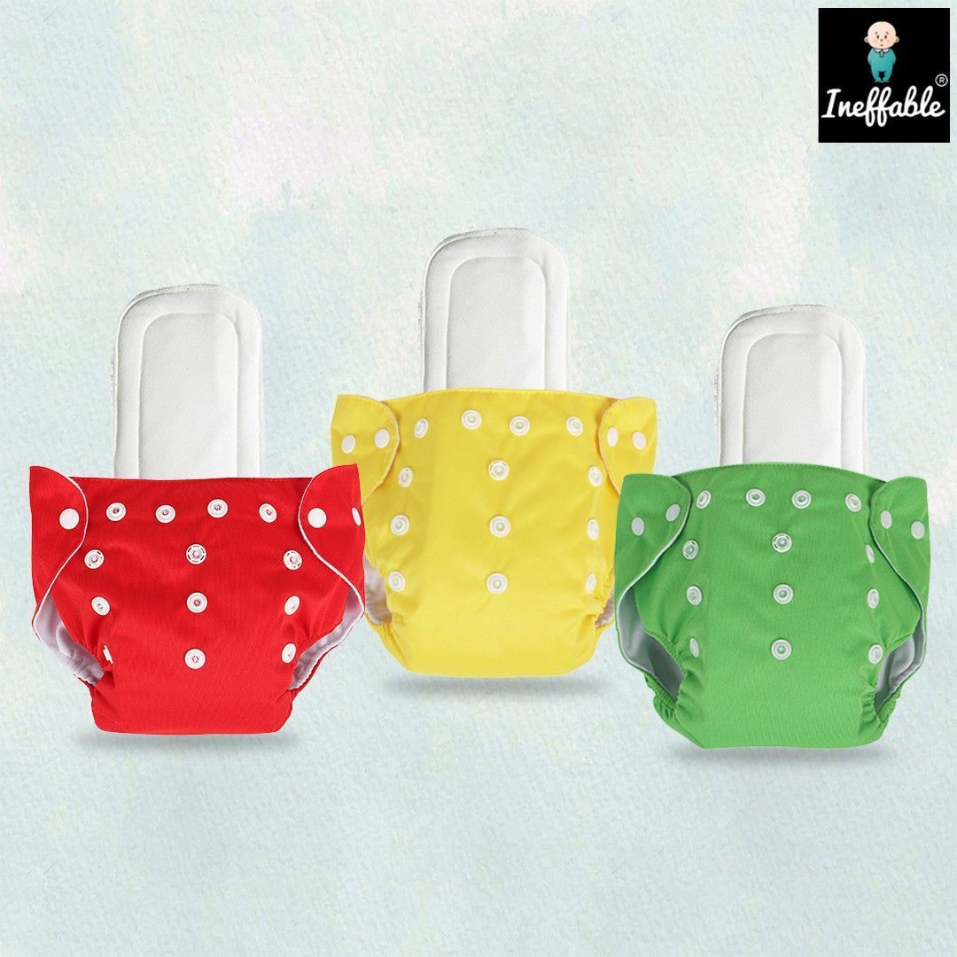 shukan Baby Reusable Cloth Diaper Nappies With Multi Layered Microfiber Insert Pad-picture-17