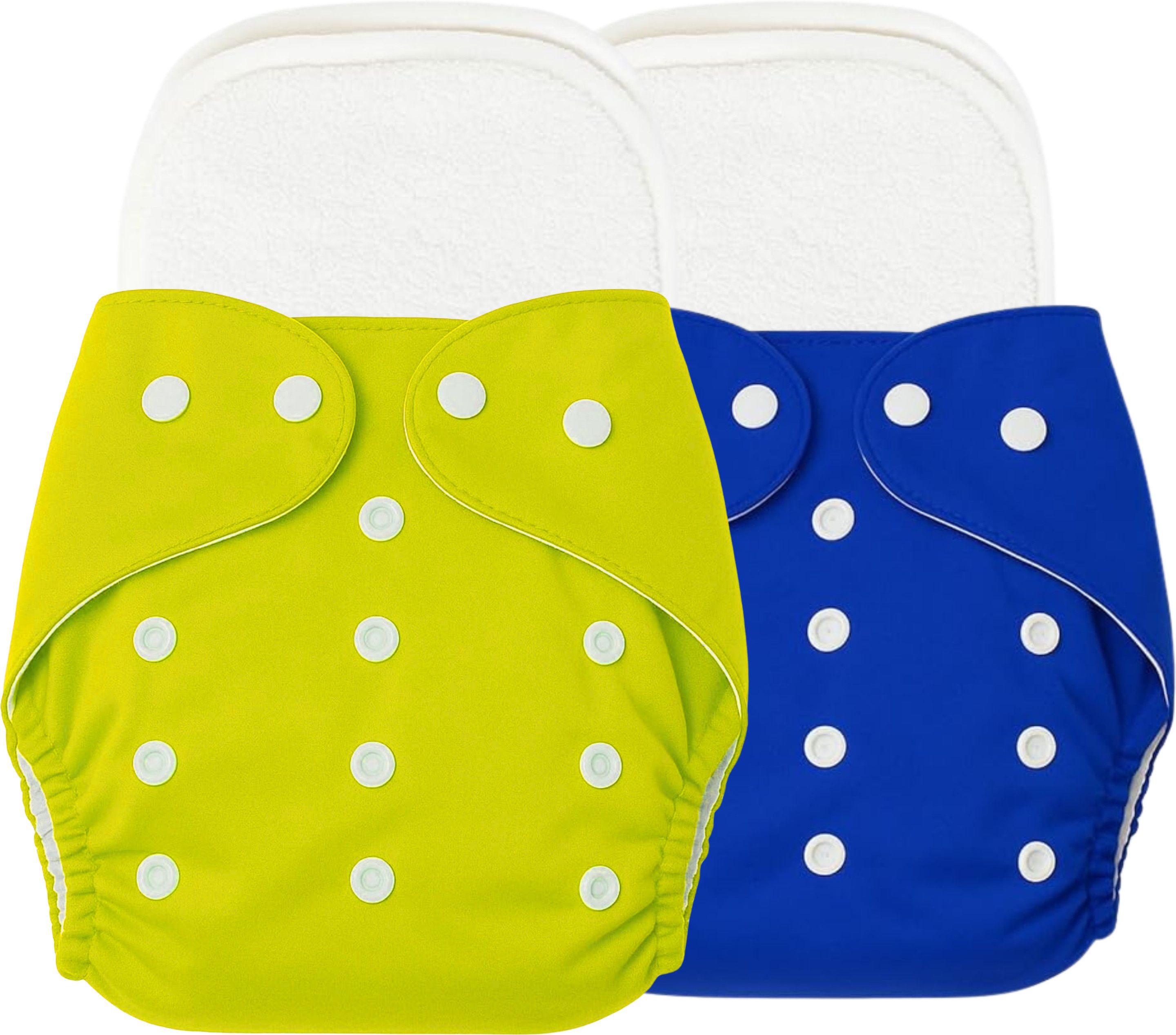 lapry Reusable Baby Cotton 2 Cloth Diapers & 2 White Insert Pads For 0 to 3 Years-picture-41