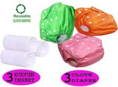 Solid Cloth Diapers for Babies, Washable Reusable, Adjustable Sizes(RN-190)-image-16