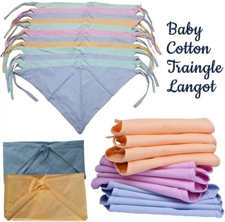 Washable Reusable Cotton Diapers/Nappy/Langot for New Born Baby(Small,7pc)-image-18