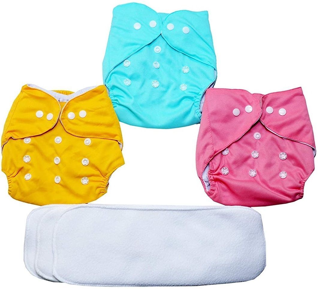 babepanda Cloth Diaper, Washable Adjustable Infants Nappy with Insert- (0-24 Months)-picture-4