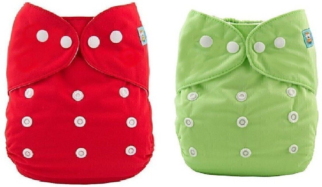 Pack of 2 Baby Diaper Adjustable/free size Cloth/Diaper/Nappy/child/No pad 0-24M