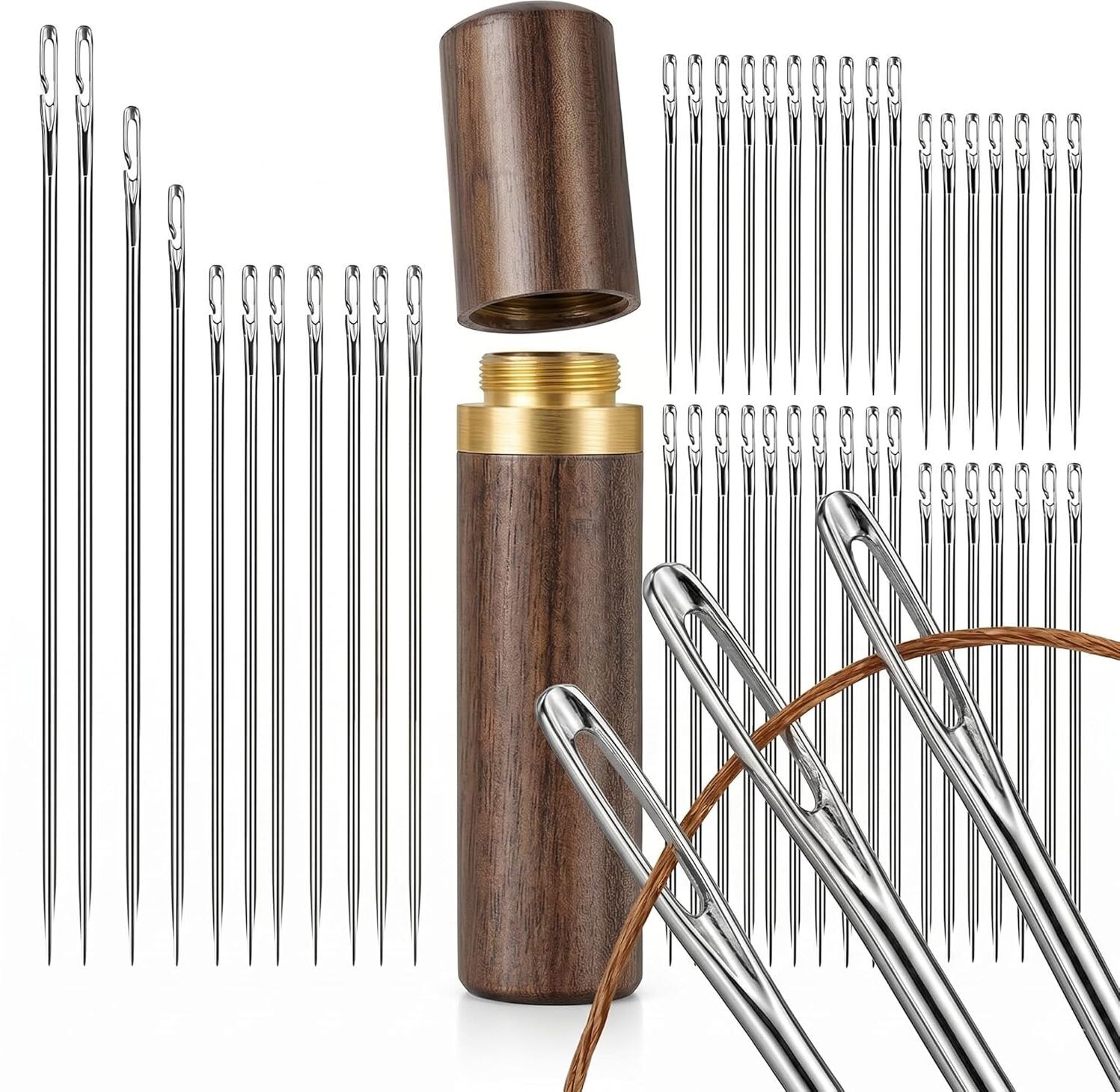 30pcs Easy Thread Needle Kit Knitting Pin-image-32