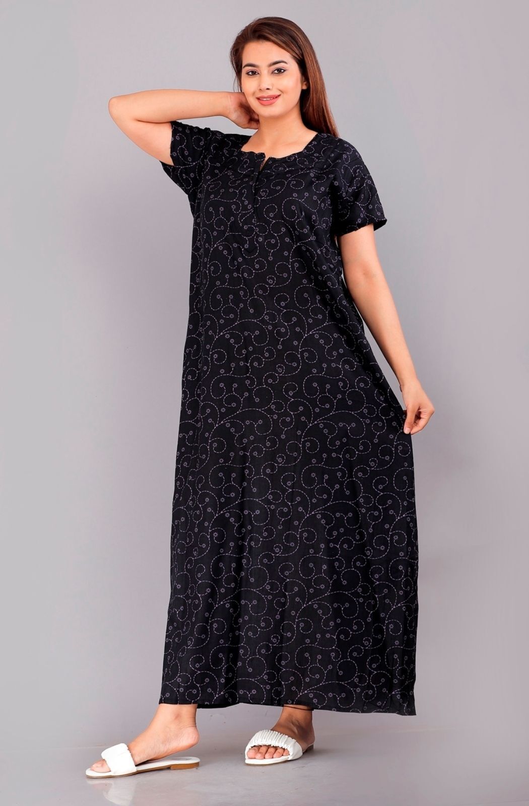 vrsu Women Fit and Flare Multicolor Maxi/Full Length Dress-picture-16