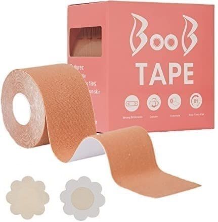 Breast Shaper & Lifter Boob Tape with 10 Nipple Pasties for Women R35 Nursing Breast Pad-image-9
