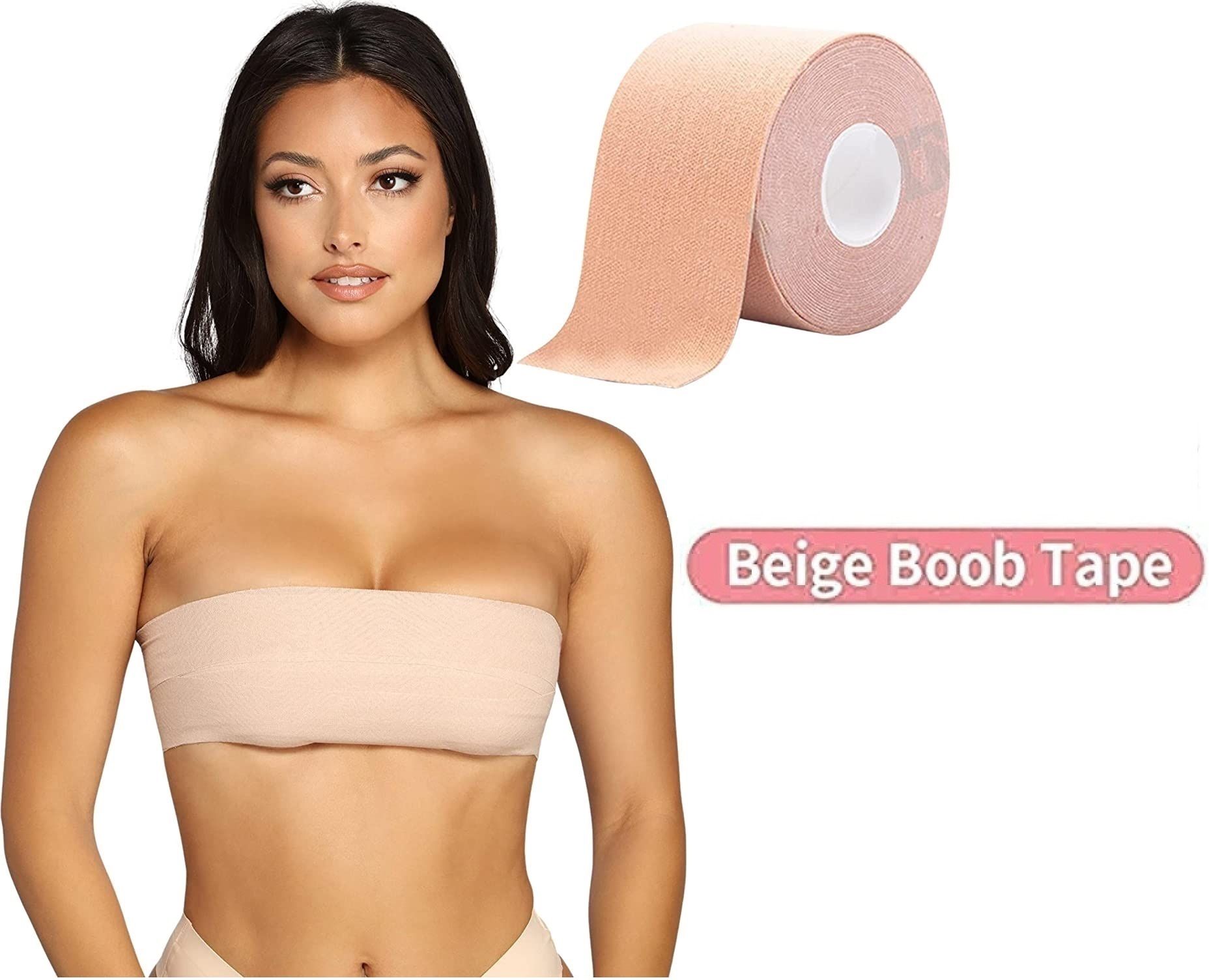 Breast Shaper & Lifter Boob Tape with 10 Nipple Pasties for Women R125 Nursing Breast Pad-image-14