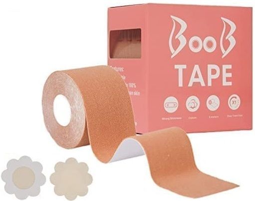 Breast Shaper & Lifter Boob Tape with 10 Nipple Pasties for Women R387 Nursing Breast Pad-image-15