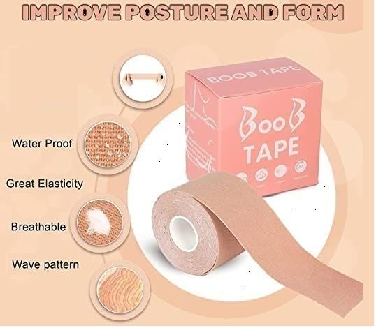 Breast Shaper & Lifter Boob Tape with 10 Nipple Pasties for Women R359 Nursing Breast Pad-image-17