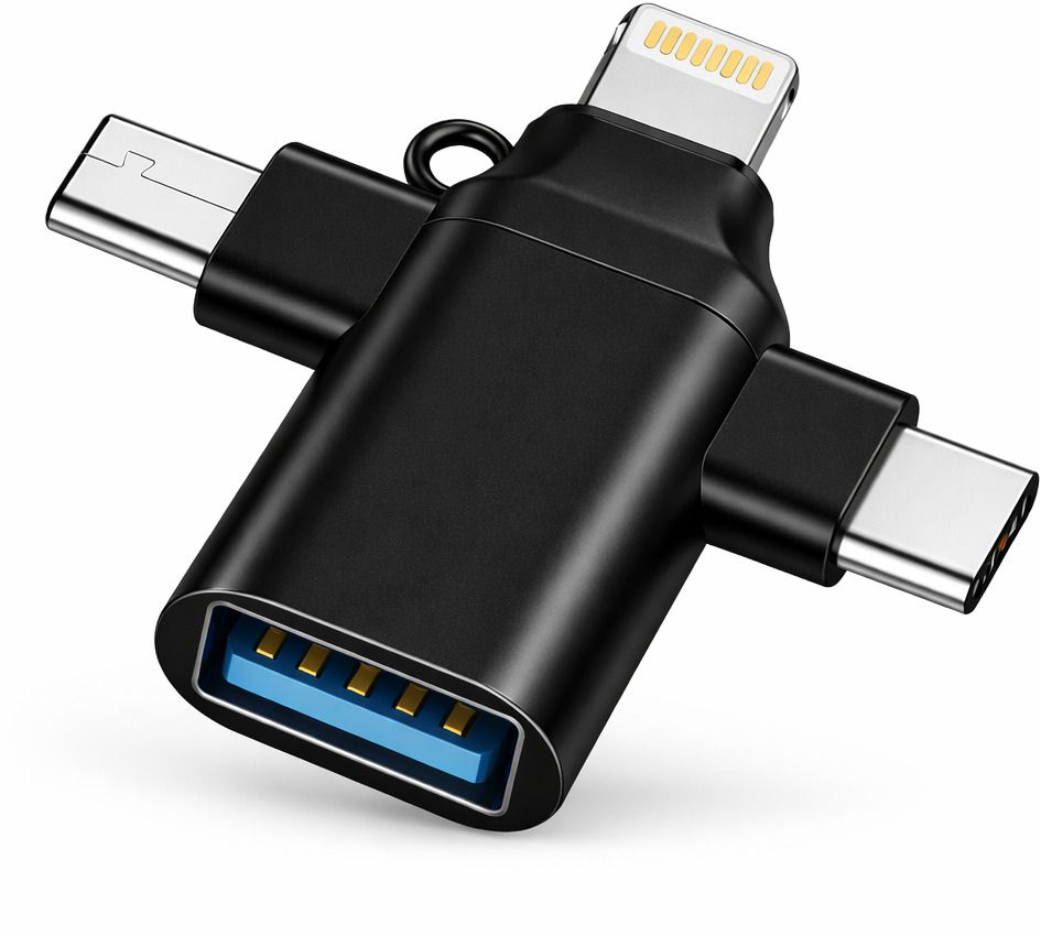 The Pinaka Lightning, USB Type C, Micro USB OTG Adapter-picture-12