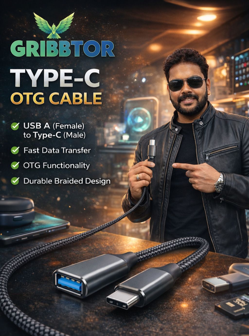Gribbtor USB Type C OTG Adapter-picture-22