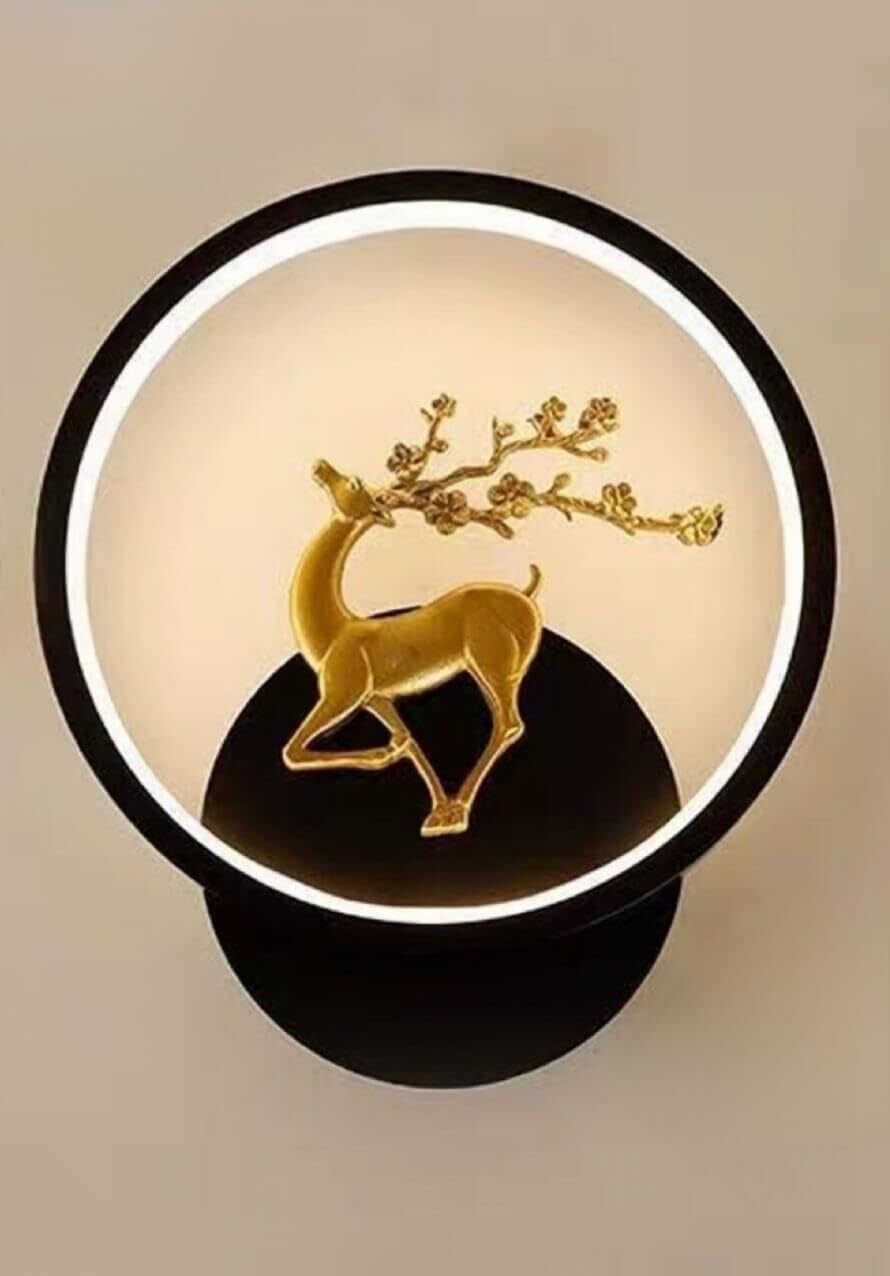 A7 Black Circle Light Gate Light Outdoor Lamp