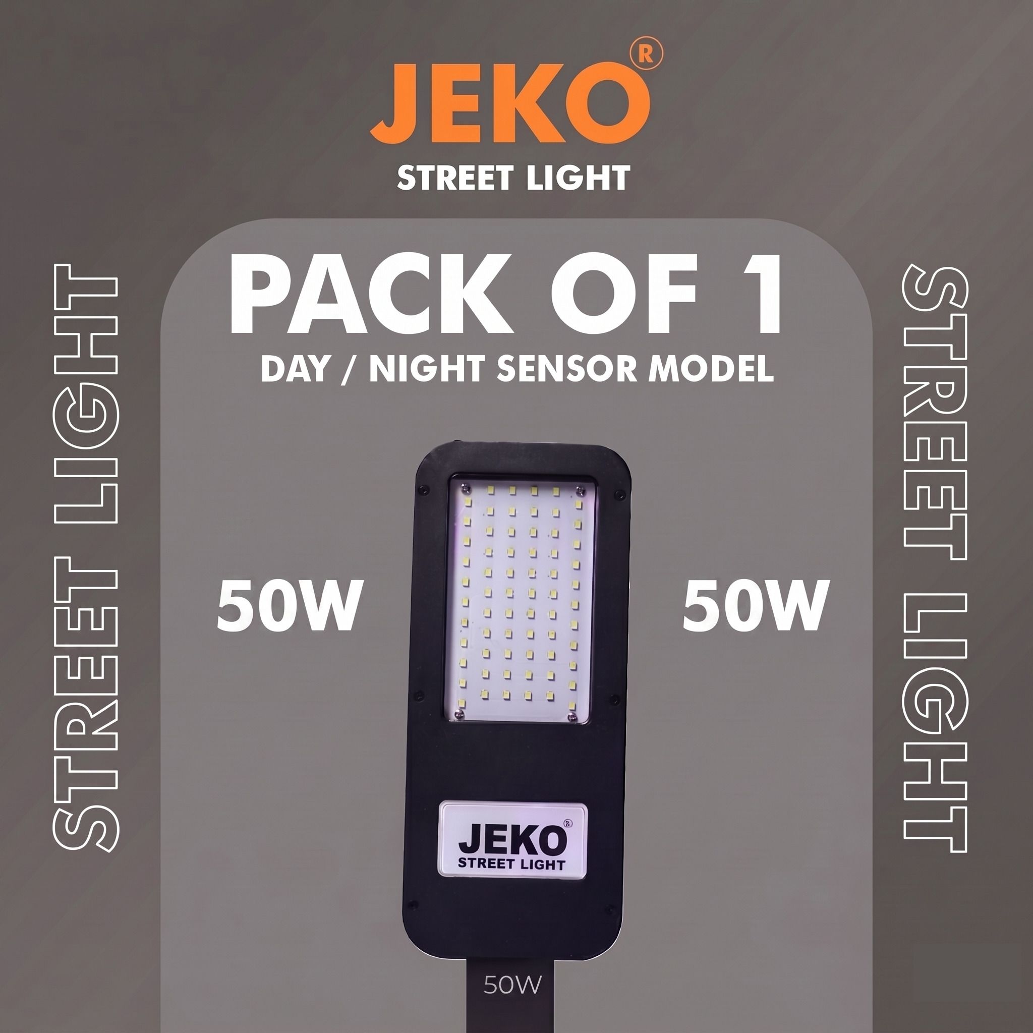 50W LED Street Light with Automatic Day/Night Sensor | IP65 Waterproof Outdoor Security Light Street Light Outdoor Lamp-image-22