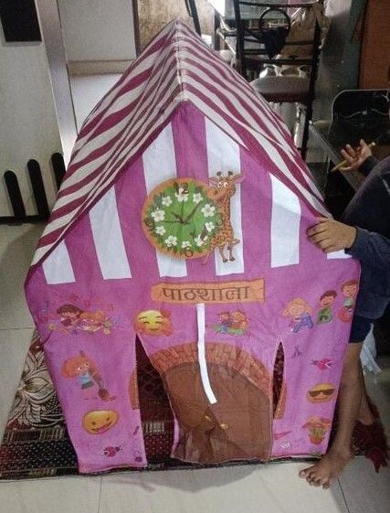 dorytoys Kids Foldable Tent with Educational Print – ABC, Days, Fruits-picture-28