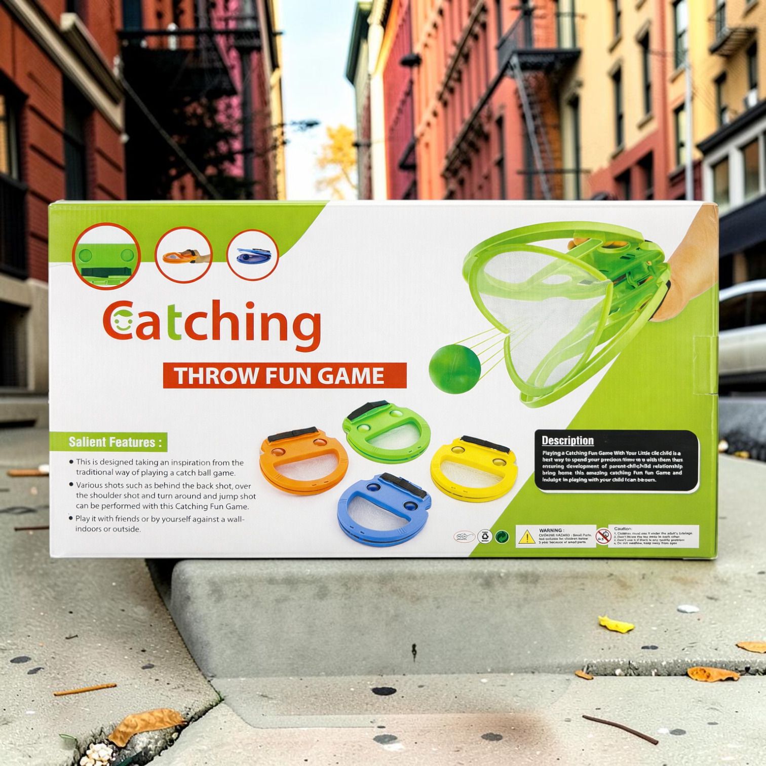 Family Entertainment Catch Ball Activity Game Set-image-42