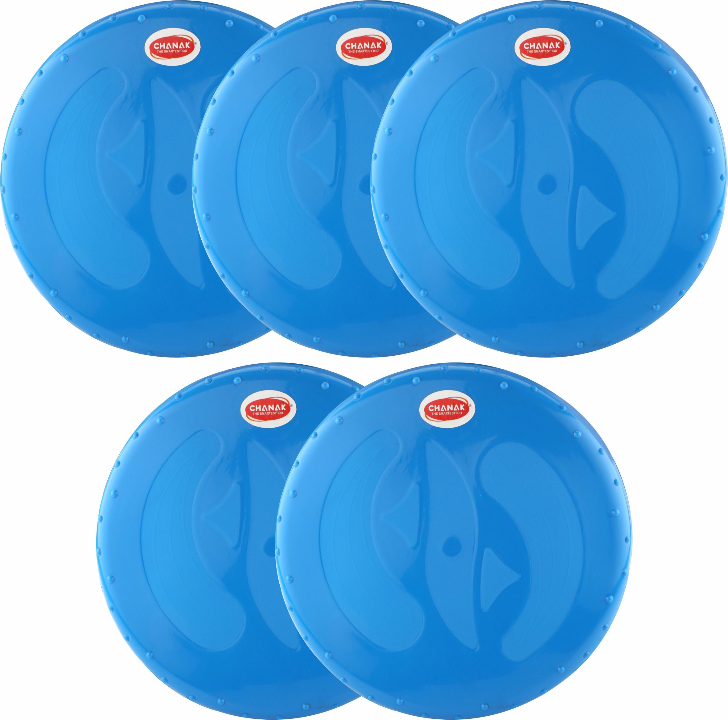 Flying Disc Frisbee Throwing Outdoor Game for Kids & Adults Blue Pack of 5-image-23