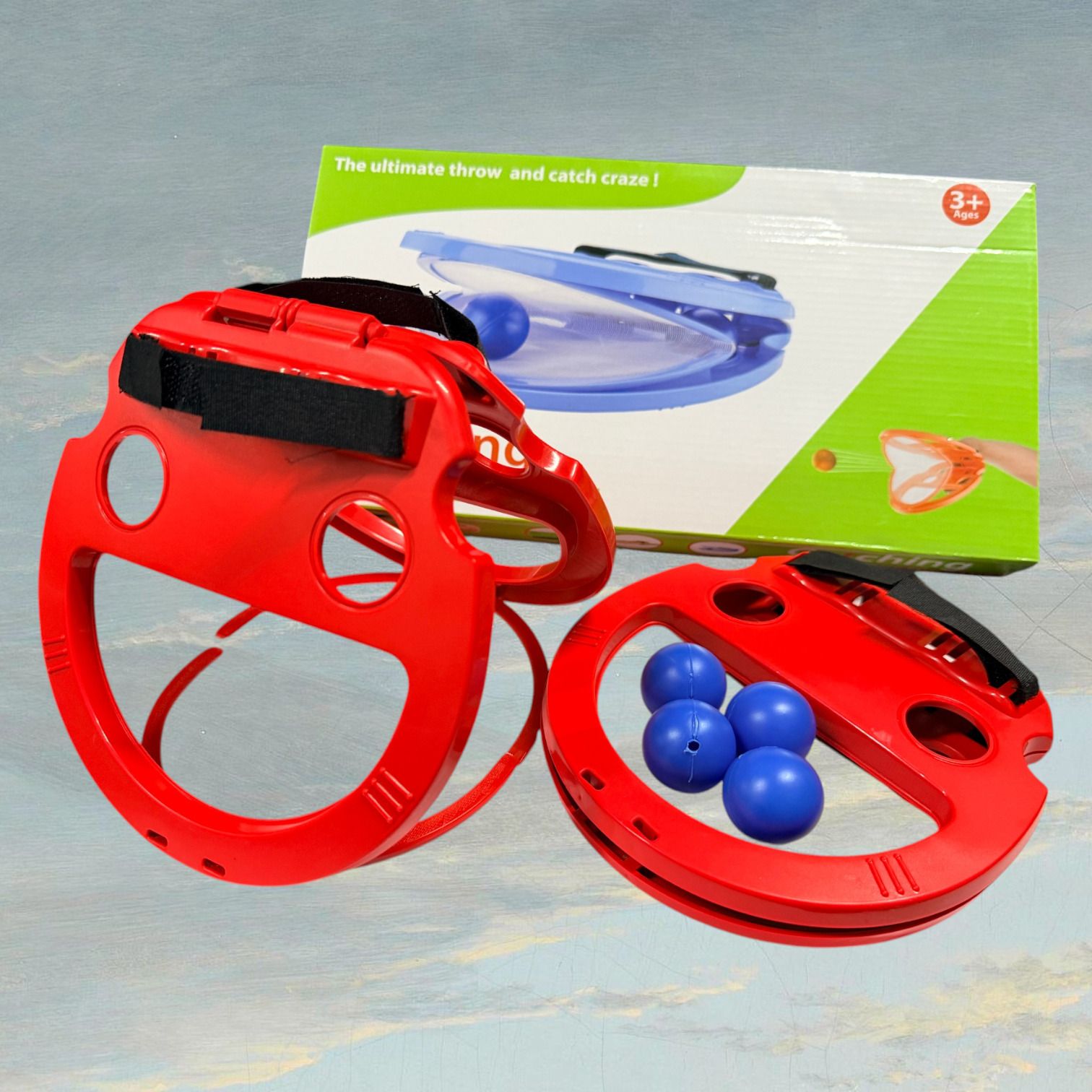 dorytoys Catch Ball Paddle Set for Kids Outdoor Exercise and Entertainment-picture-37