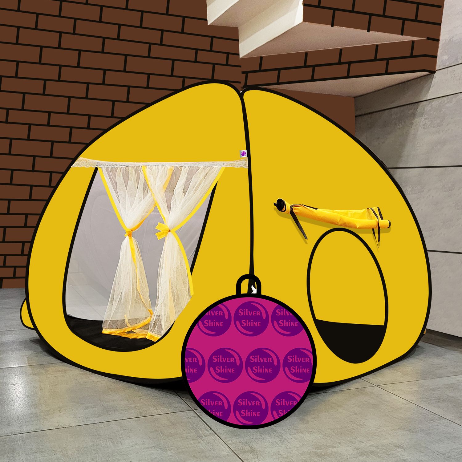Foldable delightful patterns Popup Kids Play Tent House for Multi Purpose-image-38