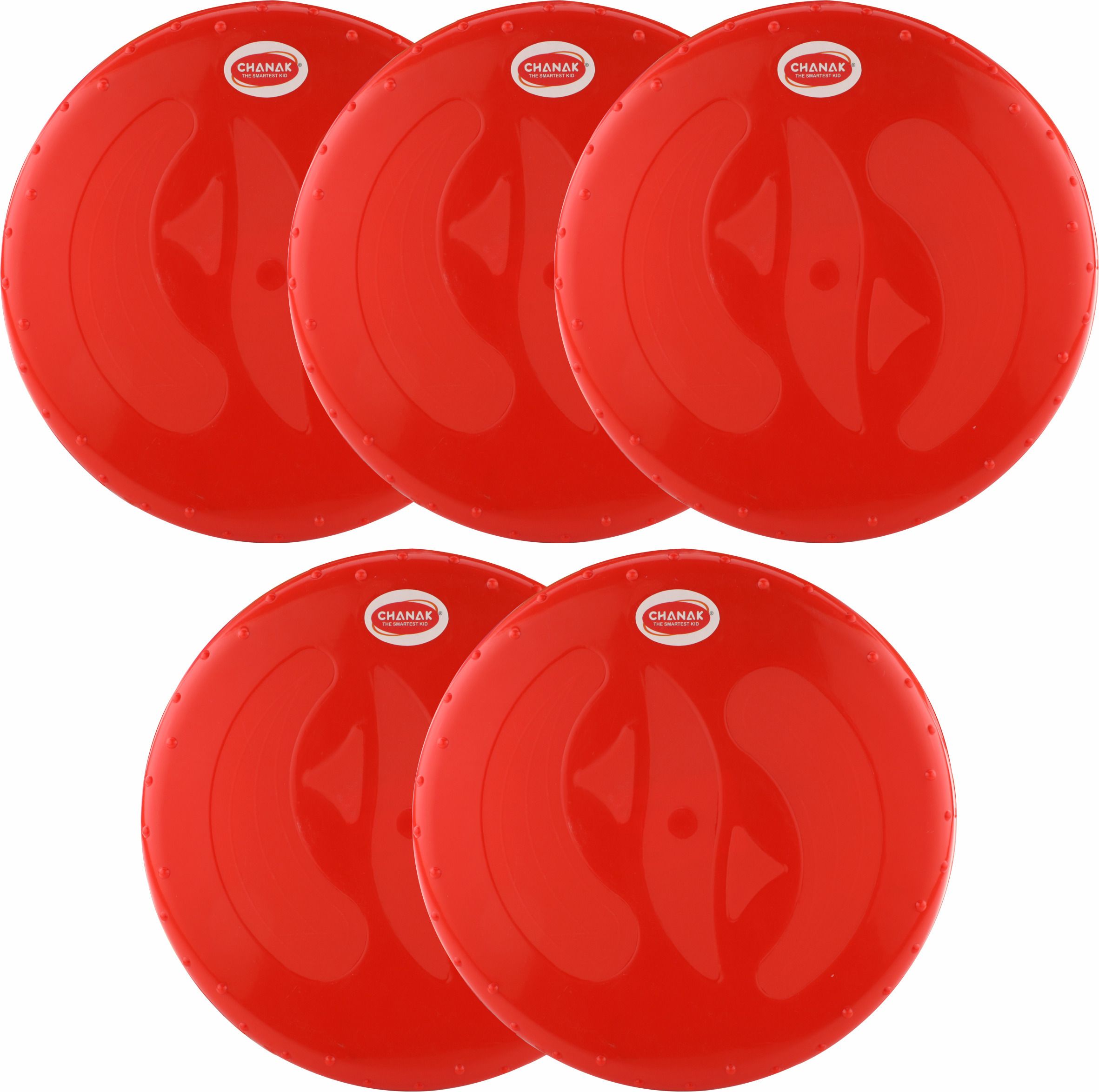 333mart Flying Disc Frisbee Throwing Outdoor Game for Kids & Adults Red Pack of 5-picture-21