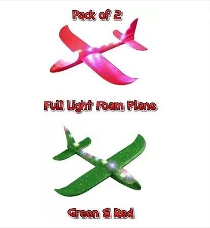 ichoice 2 Pack Hand Throw Flying Glider Plane Foam Aeroplane Toy Random Color-picture-10