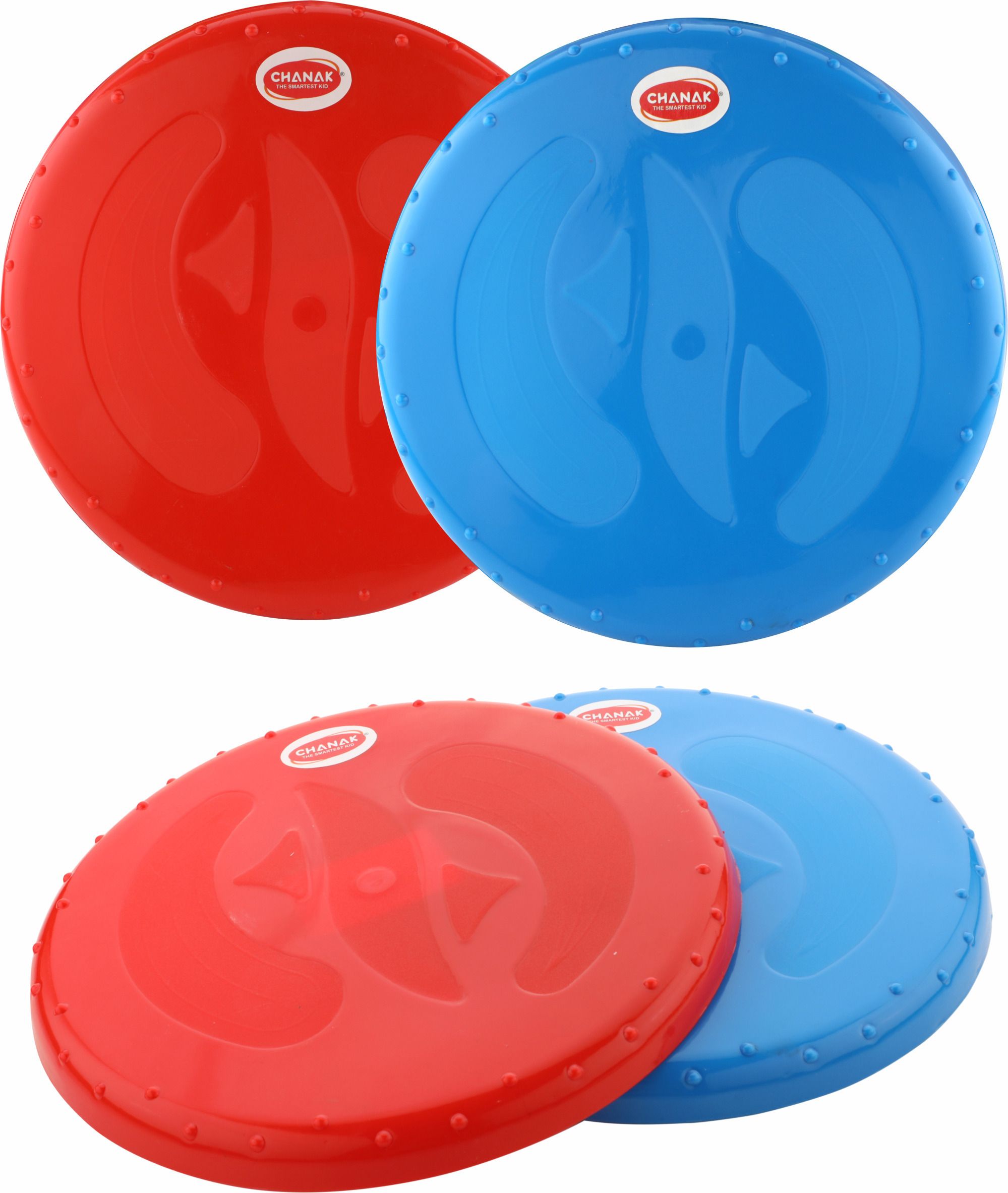 Flying Disc Frisbee Throwing Outdoor Game for Kids & Adults Red & Blue Pack of 2-image-24