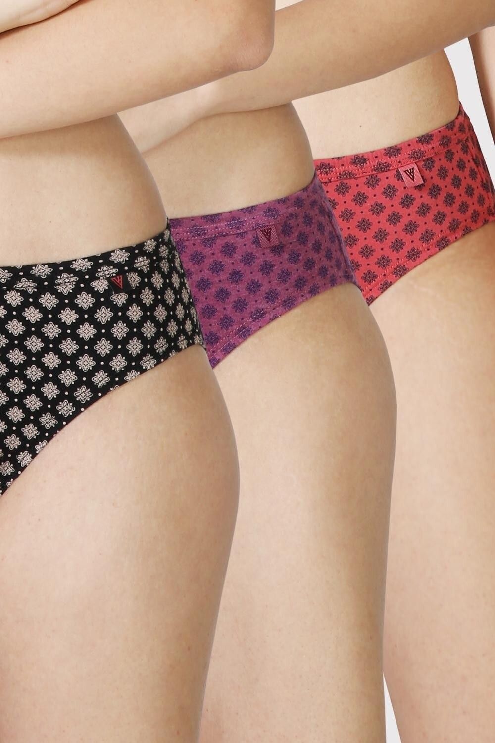 van heusen Pack of 3 Antibacterial And No Marks Waistband Women Bikini Multicolor Panty-picture-42