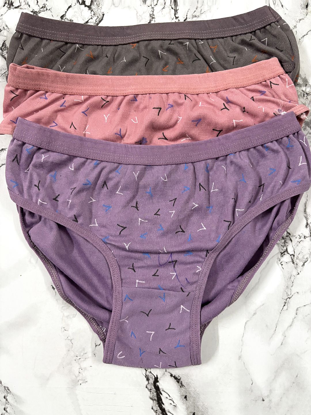 fiveflag Pack of 3 Women Hipster Multicolor Panty-picture-5