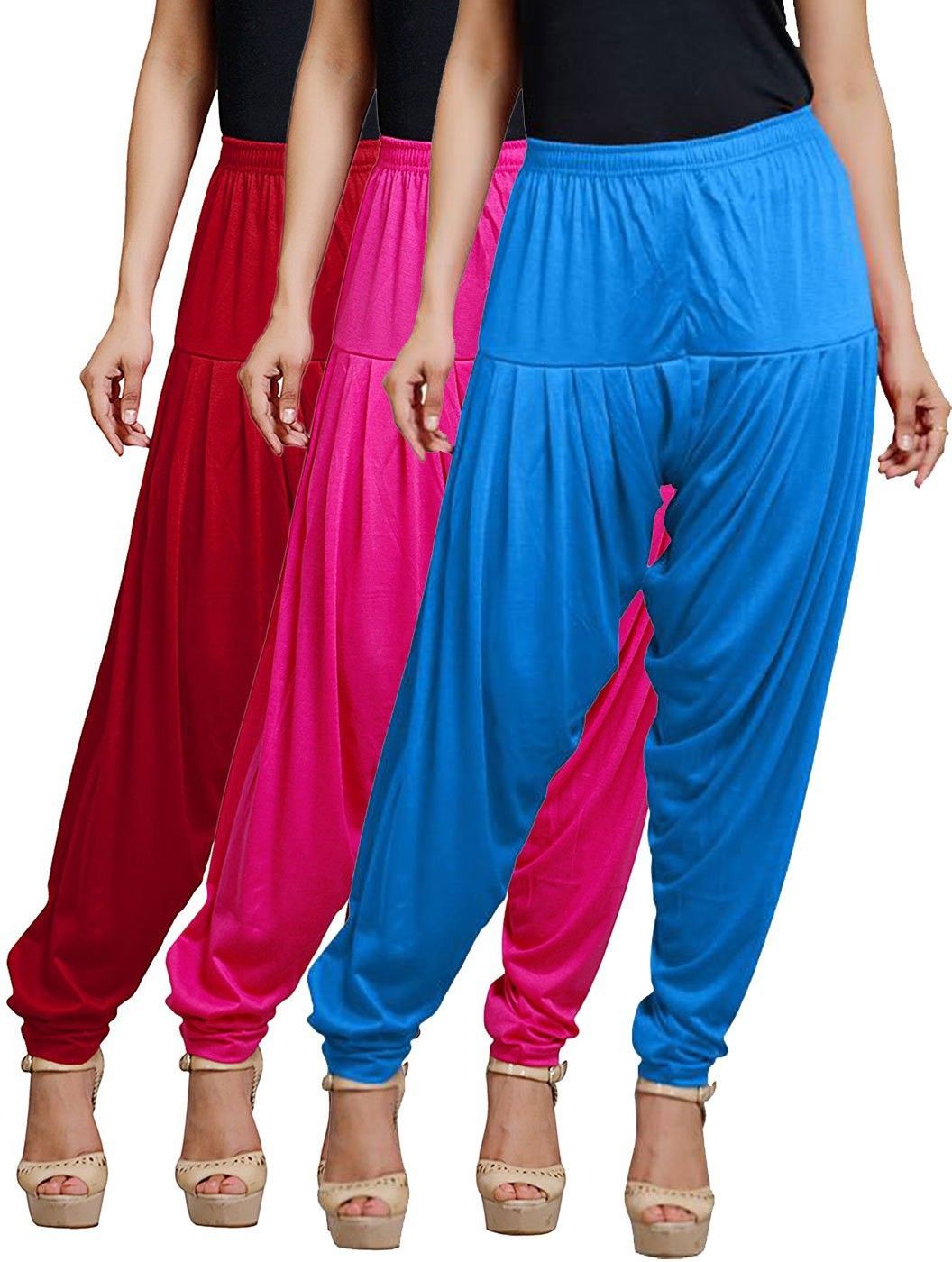 afra Cotton Blend Solid Patiala-picture-19