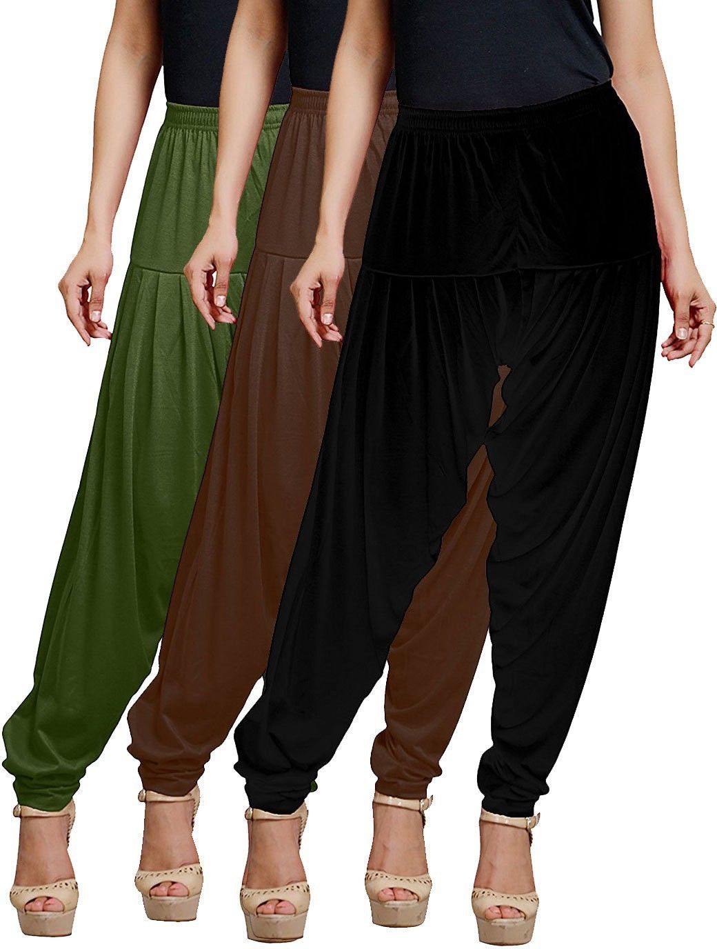 afra Cotton Blend Solid Patiala-picture-11