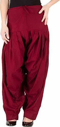 Pure Cotton Solid Women ["Maroon"] Salwar