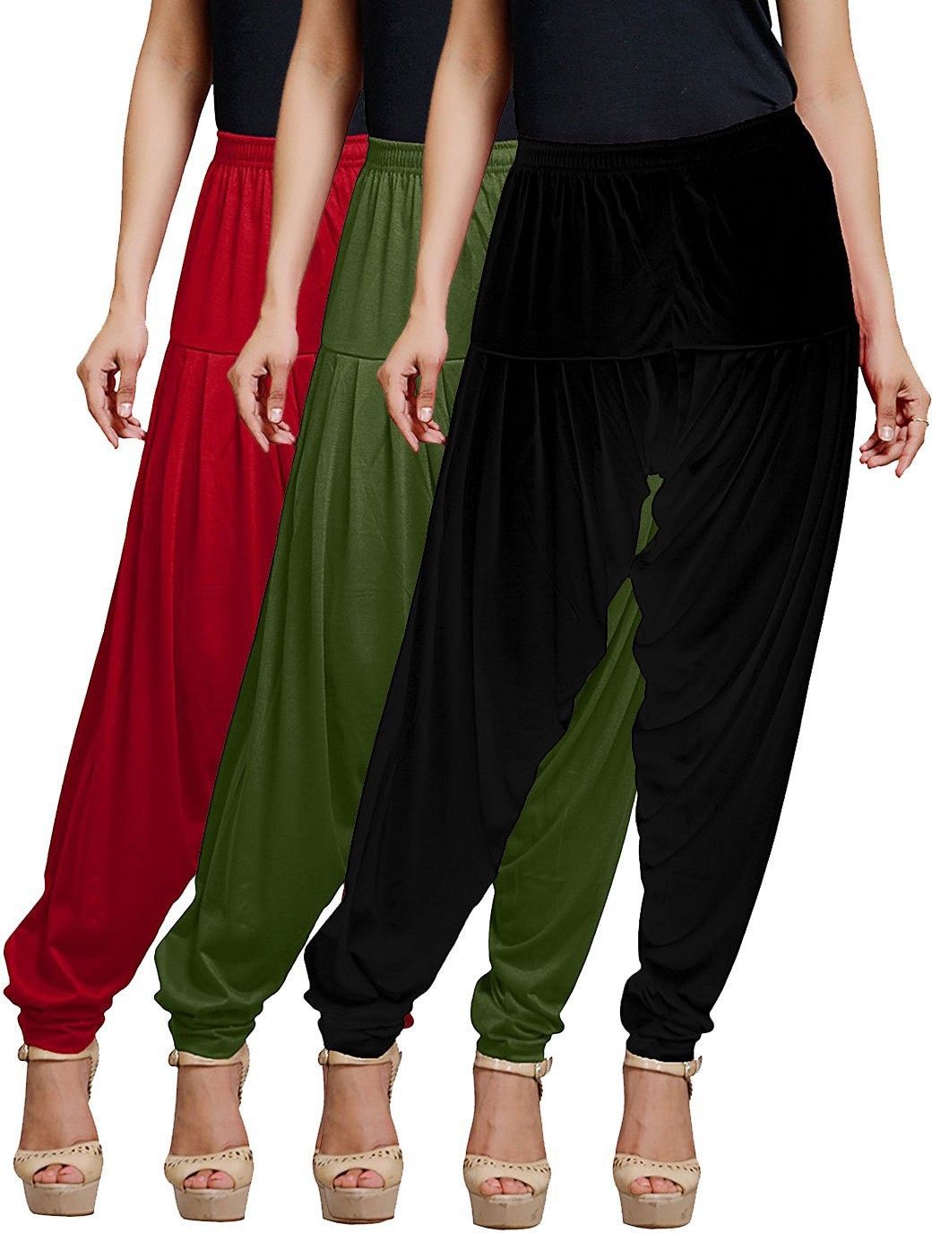 afra Cotton Blend Solid Patiala-picture-17