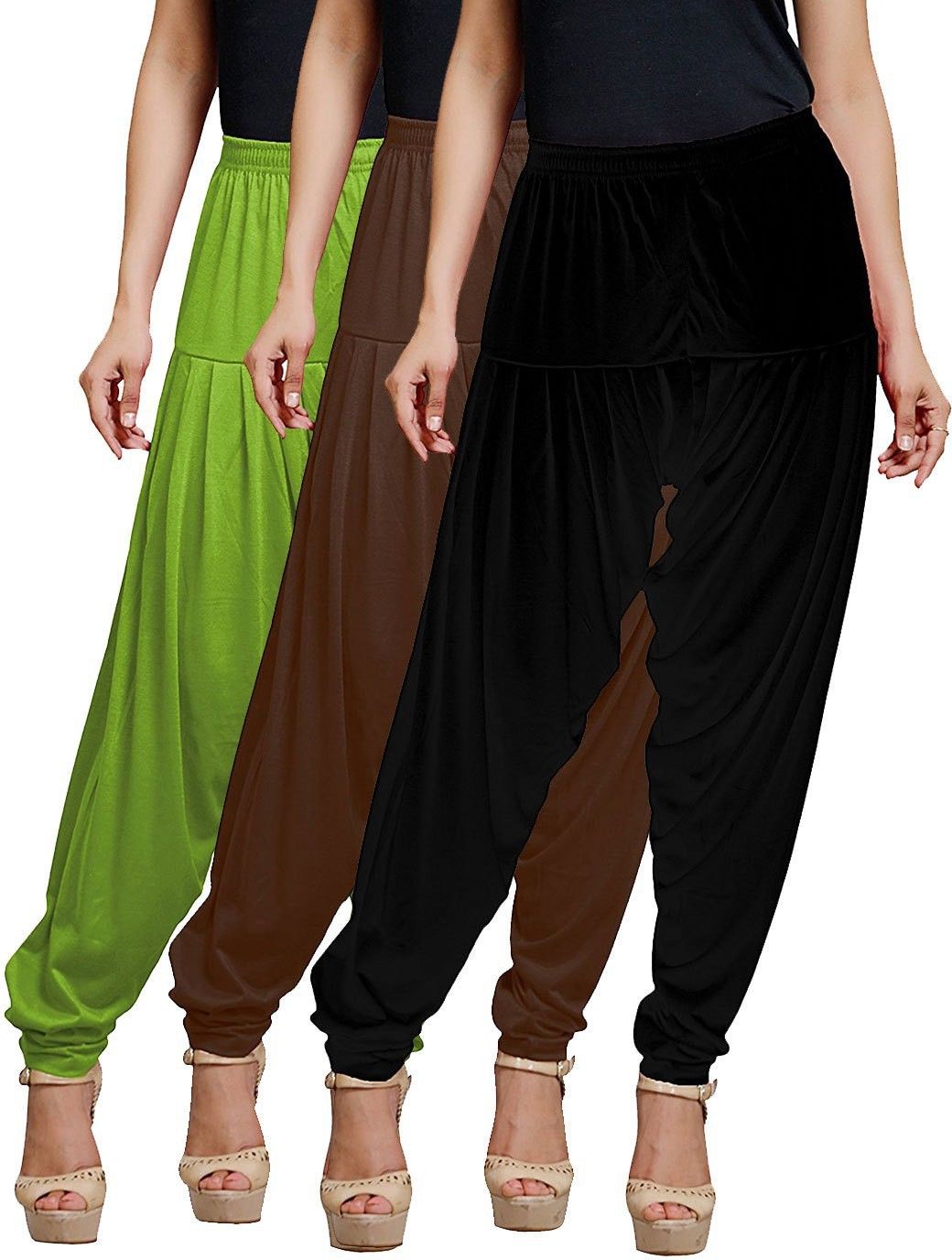 afra Cotton Blend Solid Patiala-picture-15
