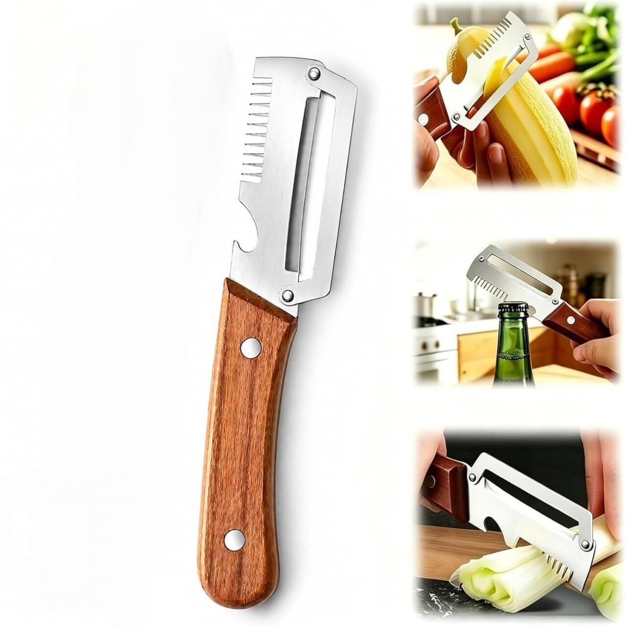 Padchaaya Vegetable Peeler 3-in-1 Kitchen Tool with Julienne Slicer & Potato Eye Remover Multi Tool-picture-14