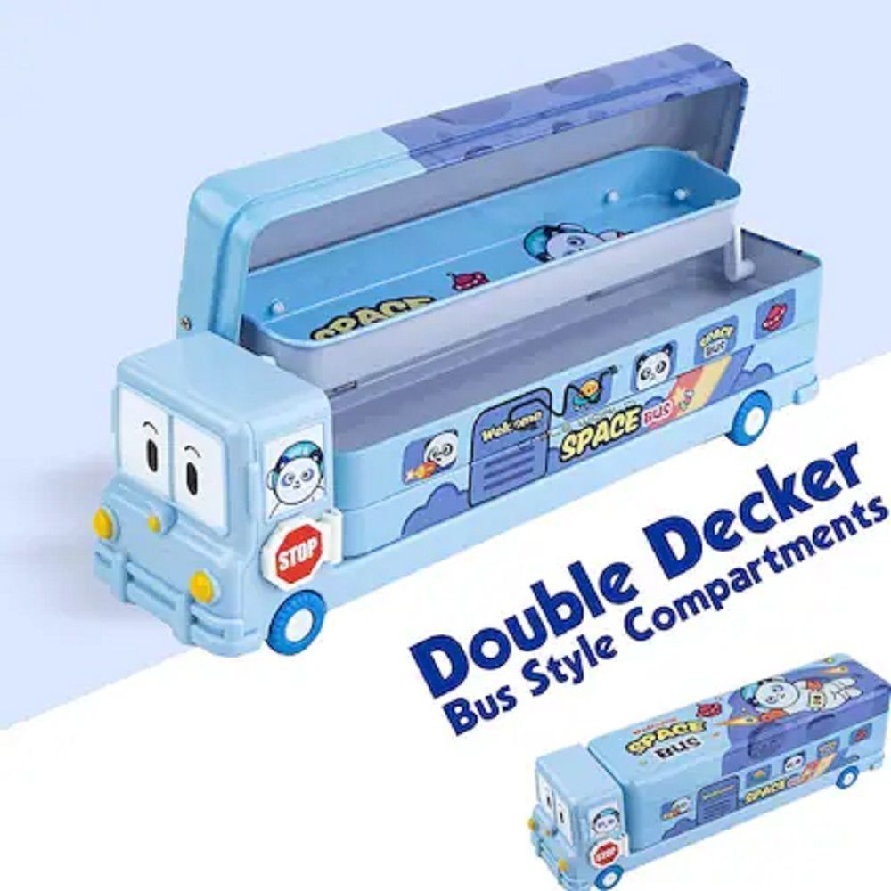 maroosh School Bus495 School Bus Design Art Plastic Pencil Box-picture-24