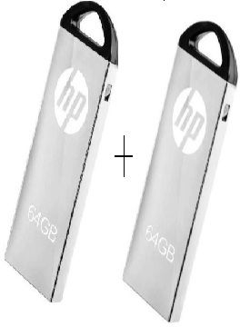 HP Combo METAL V220W 64 GB Pen Drive Compatible with Audio Player, Laptop, Desktop Computer, Television, Netbook, Gaming Console USB 2.0, USB 3.0 Metal Case-image-10