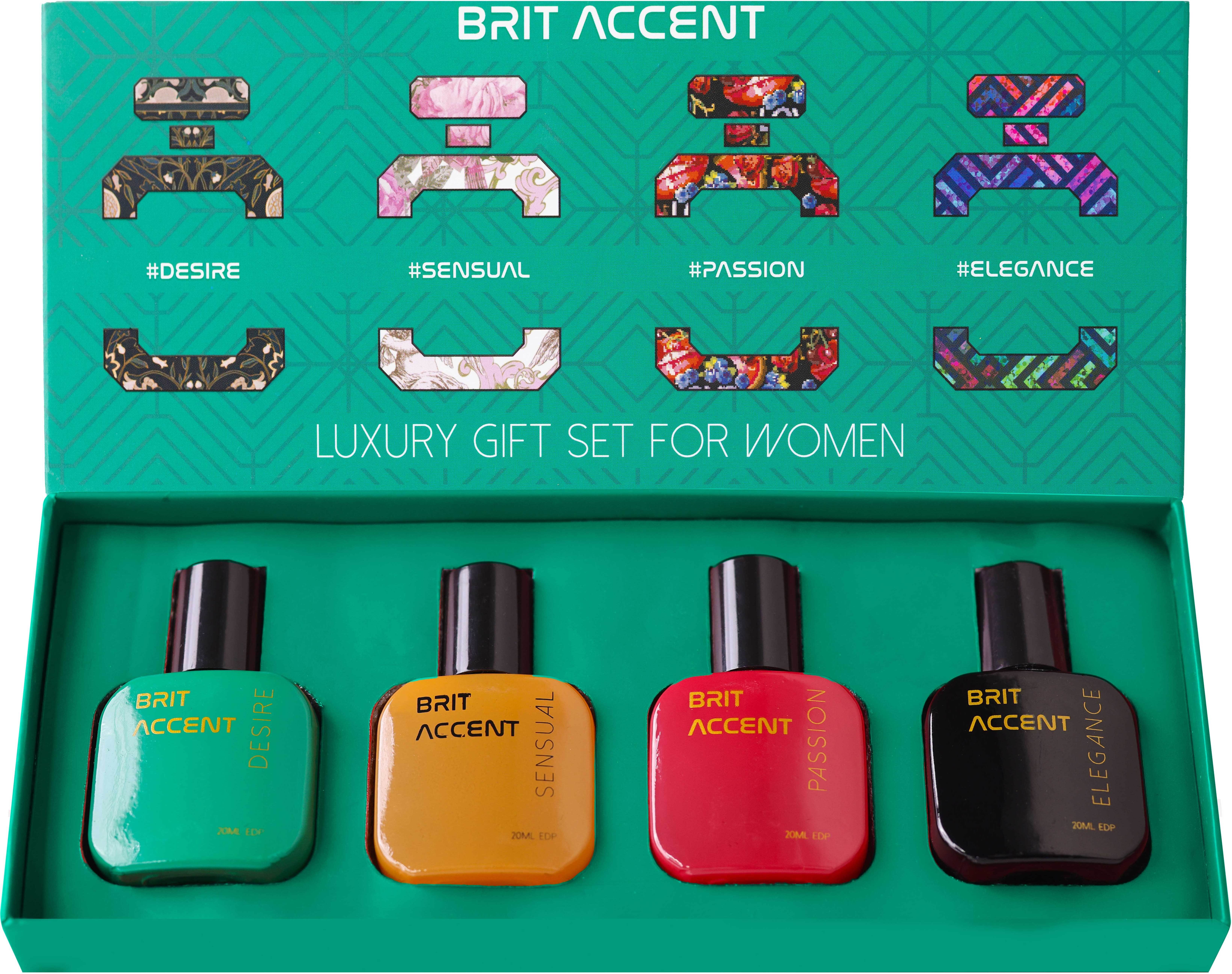 Women's Luxury Parfum Gift Set |4 x 20ml EDP|Sensual,Desire,Elegance,Passion| Eau de Parfum-80 ml-image-6