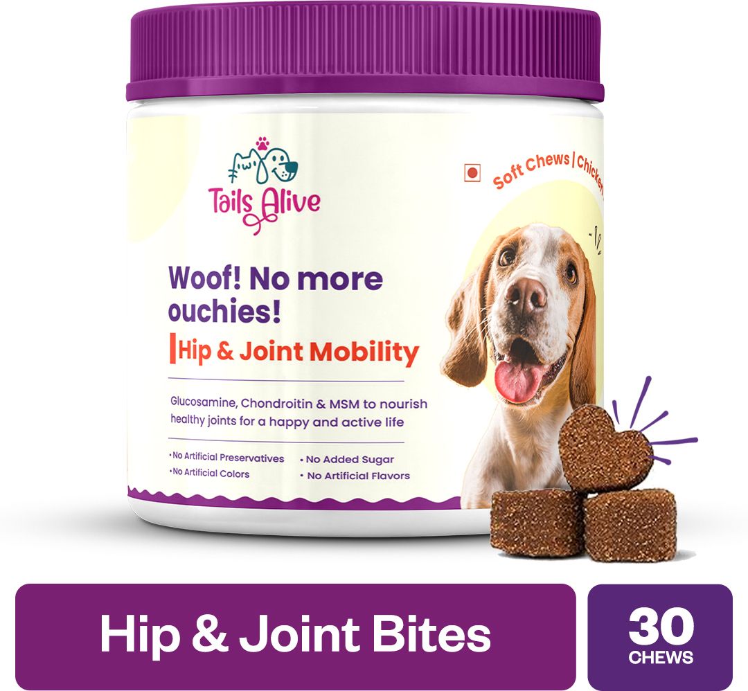 tailsalive Hip & Joint Soft Chews Supplements for Dogs |30 Soft Chews Chicken Dog Chew-picture-17