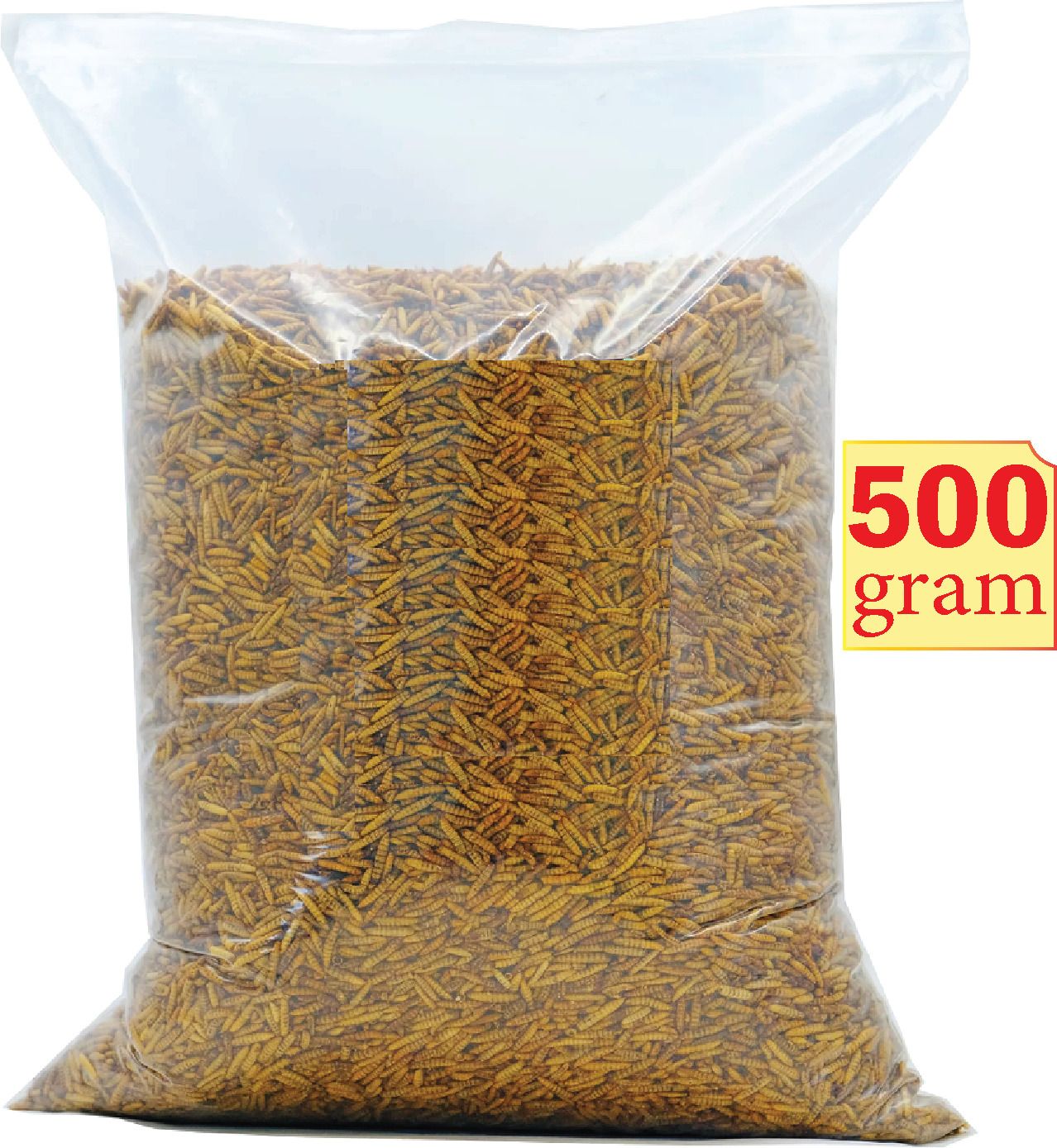 grow basket Black soldier fly dry BSF Puff 40% rich protein for Big mouth fishes Arowana etc Vegetable 0.5 kg Dry Young Fish Food-picture-23