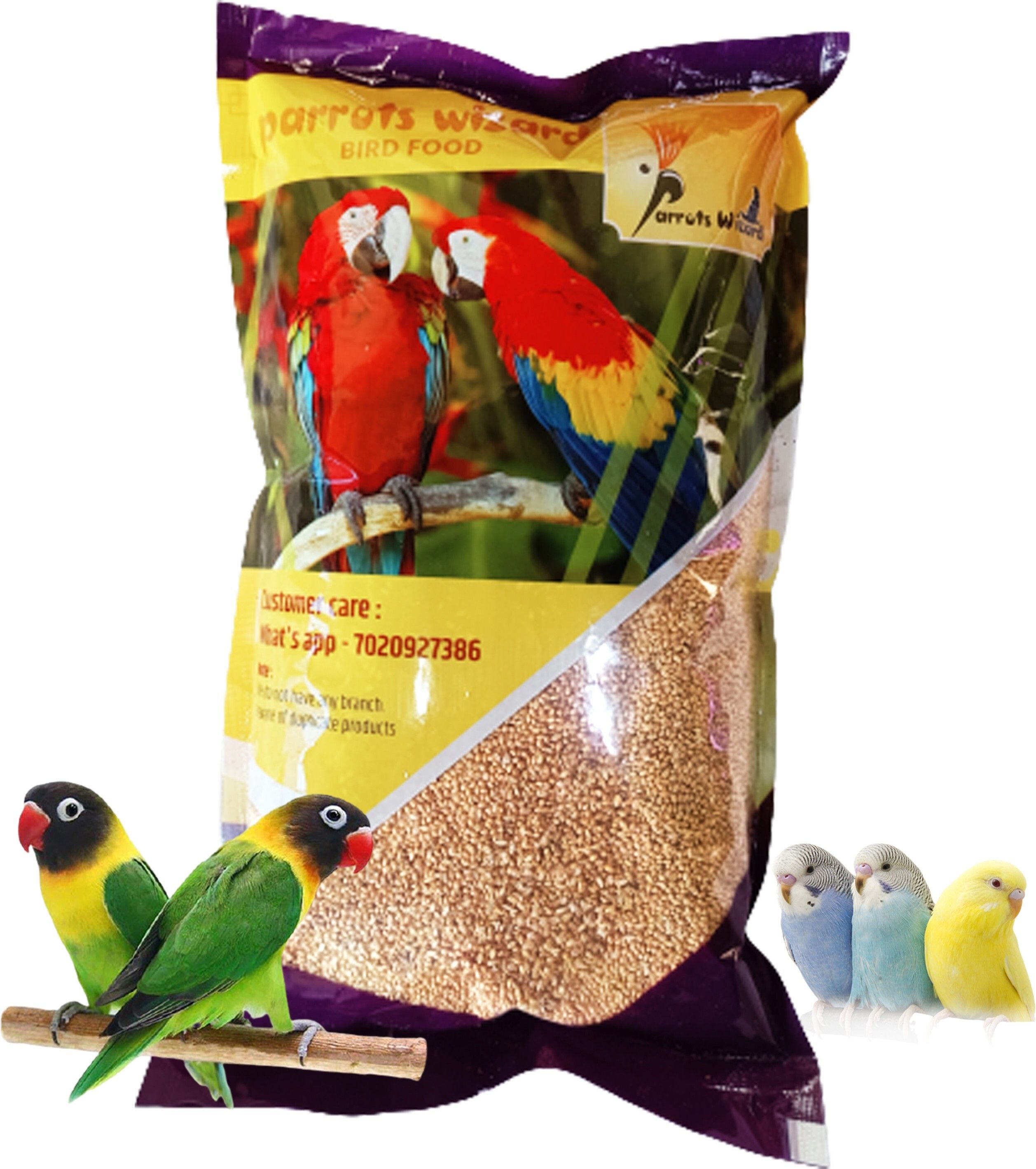 parrots wizard fresh kangani 1 pack 0.95 kg Dry New Born, Adult, Young, Senior Bird Food-picture-36