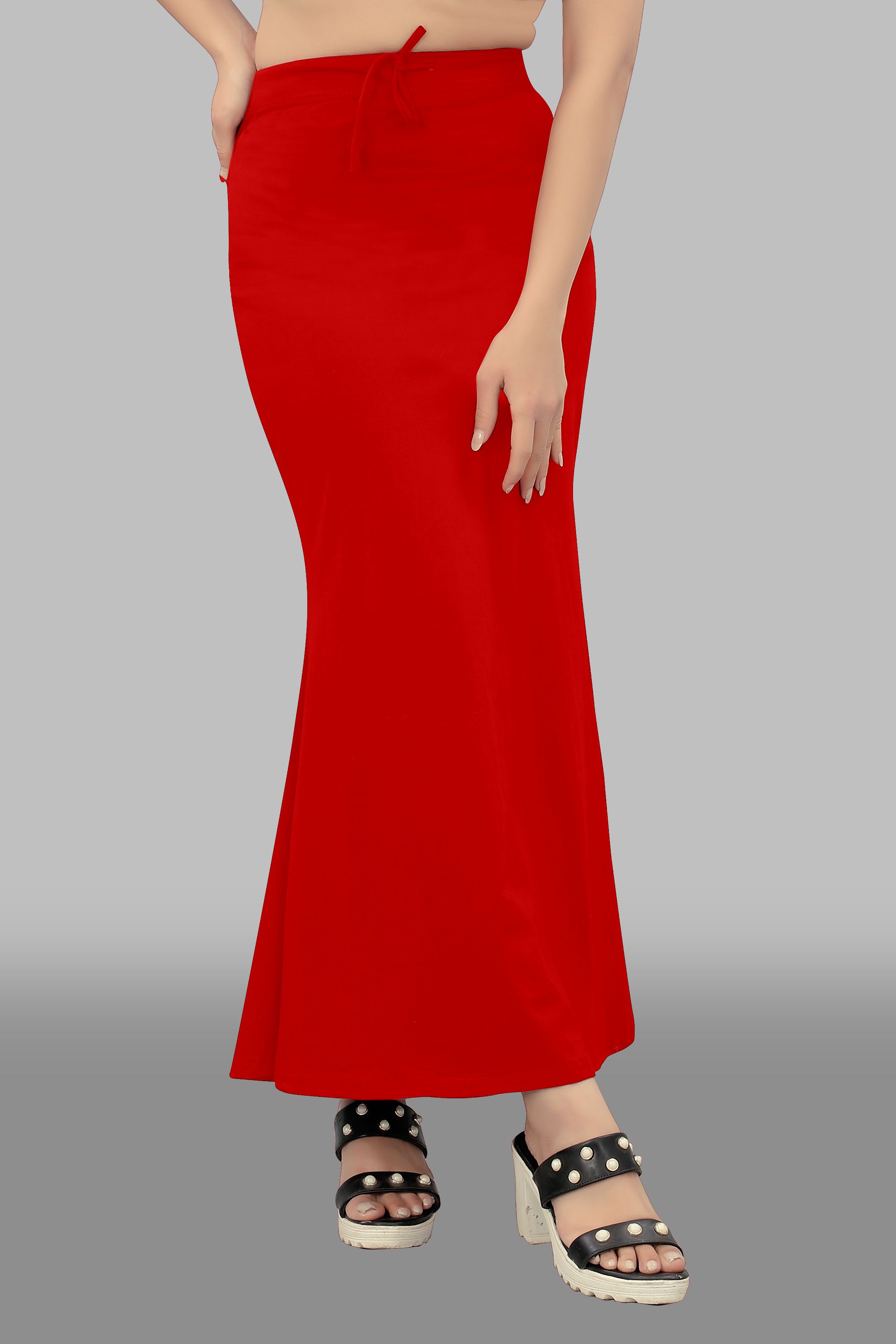 Seviyorum valley Flare_01_Red_XL_Saree Shapewear shapewear petticoat For saree Lycra Blend Petticoat-picture-48