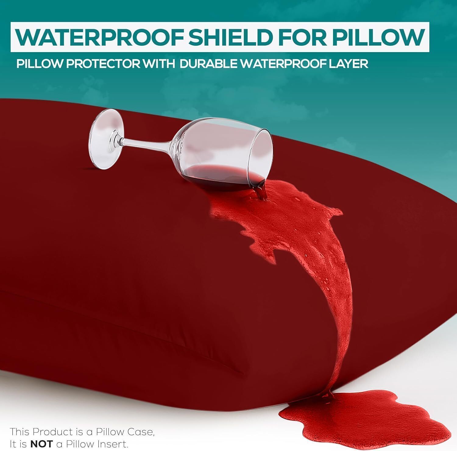 Plain Cotton Filled Zipper Standard Size Pillow Protector-image-49