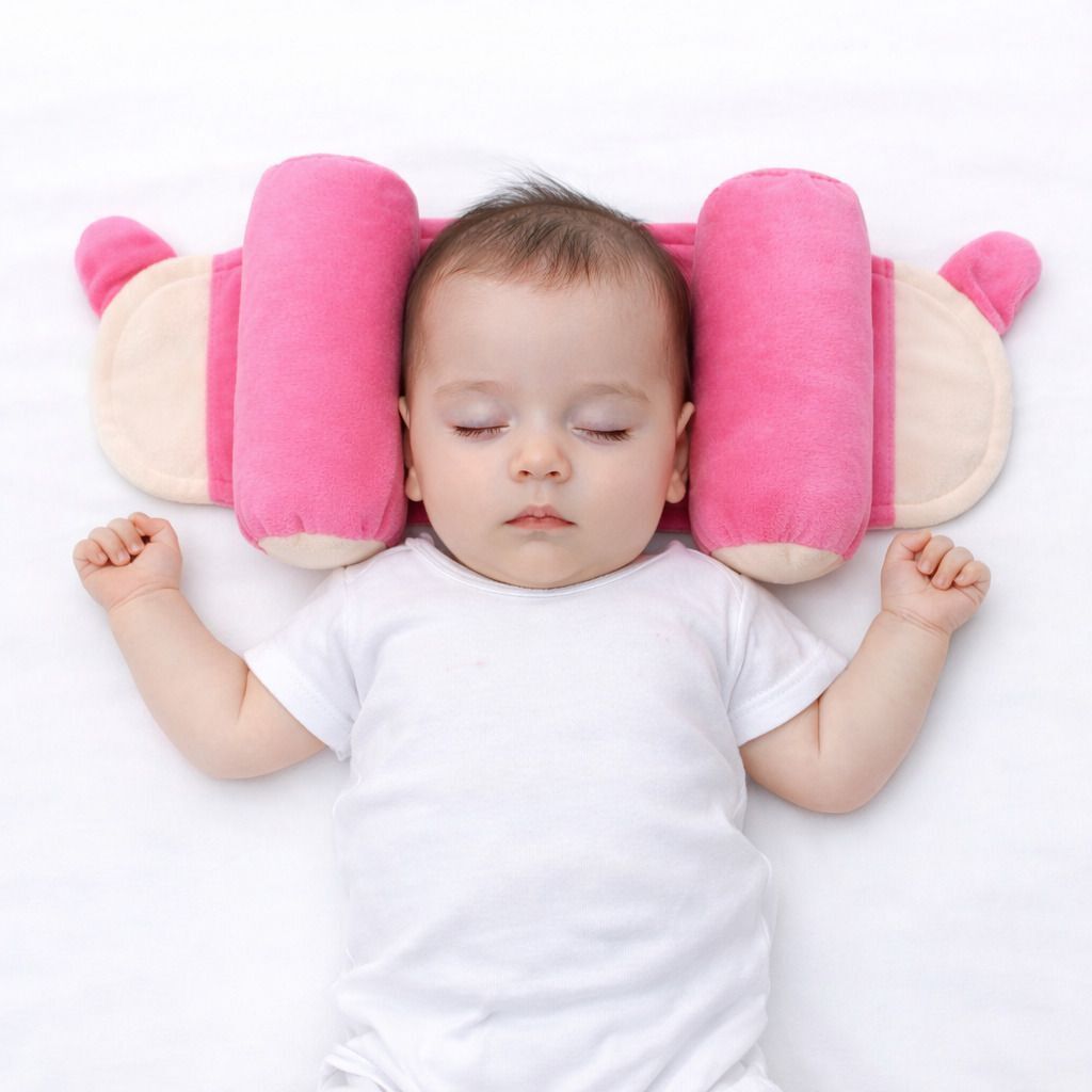 Cotton Baby Pillow Pack of 1 Solid Baby Pillow-image-29