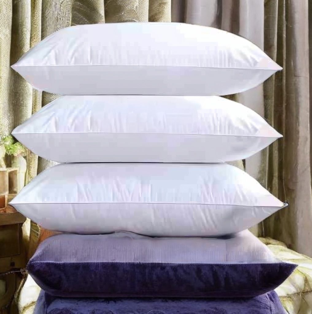 LUXURY Microfibre Solid Sleeping Pillow Pack of 3-image-8