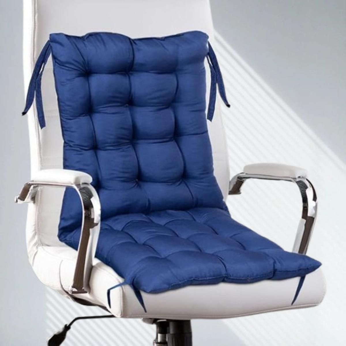 zenvio Microfibre Chair Pad Pack of 1 Solid NA-picture-26