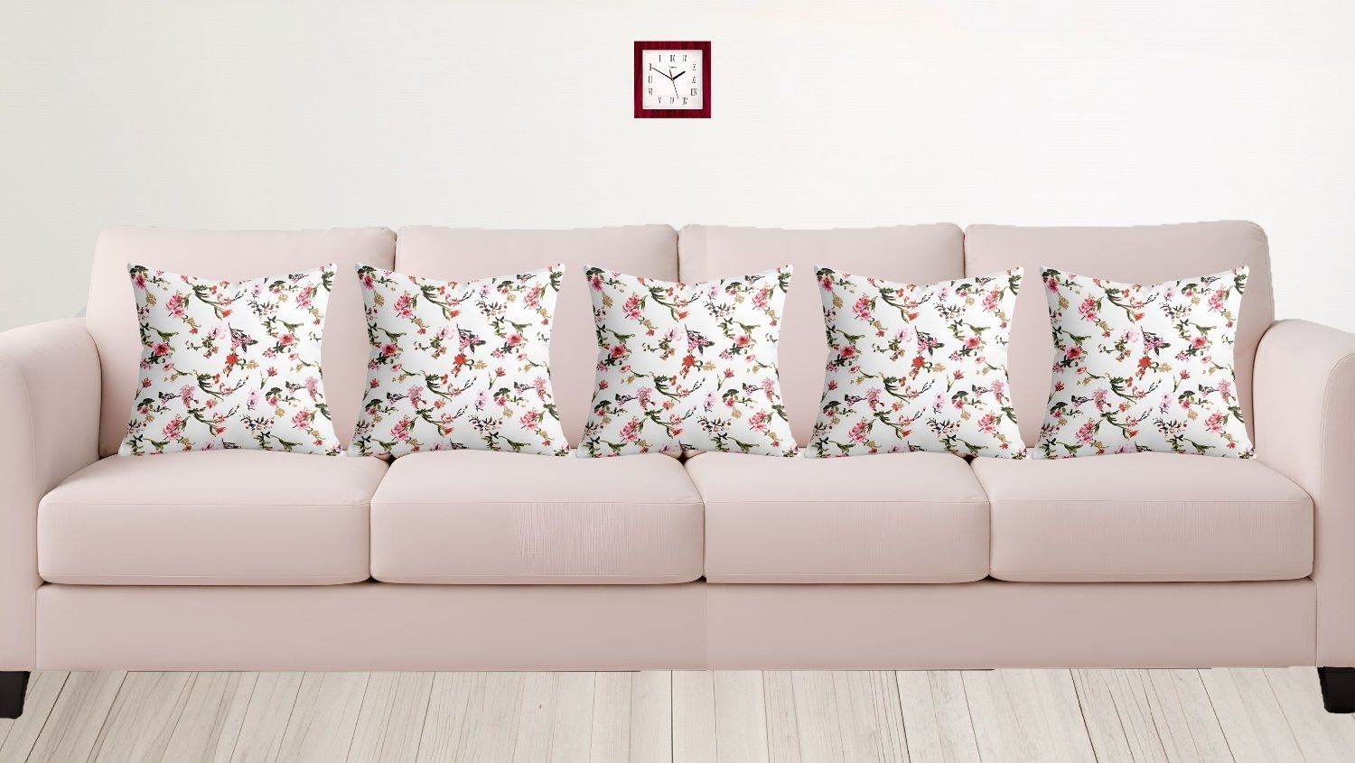 Cotton Cushion Pack of 5 Floral-image-35