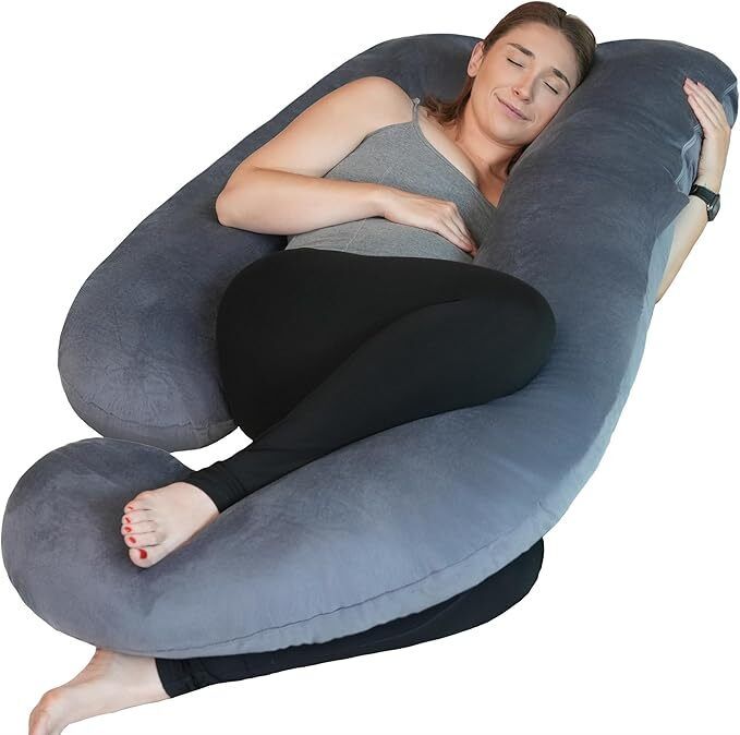 onenonly Microfibre Pregnancy Pillow Pack of 1 Solid-picture-21
