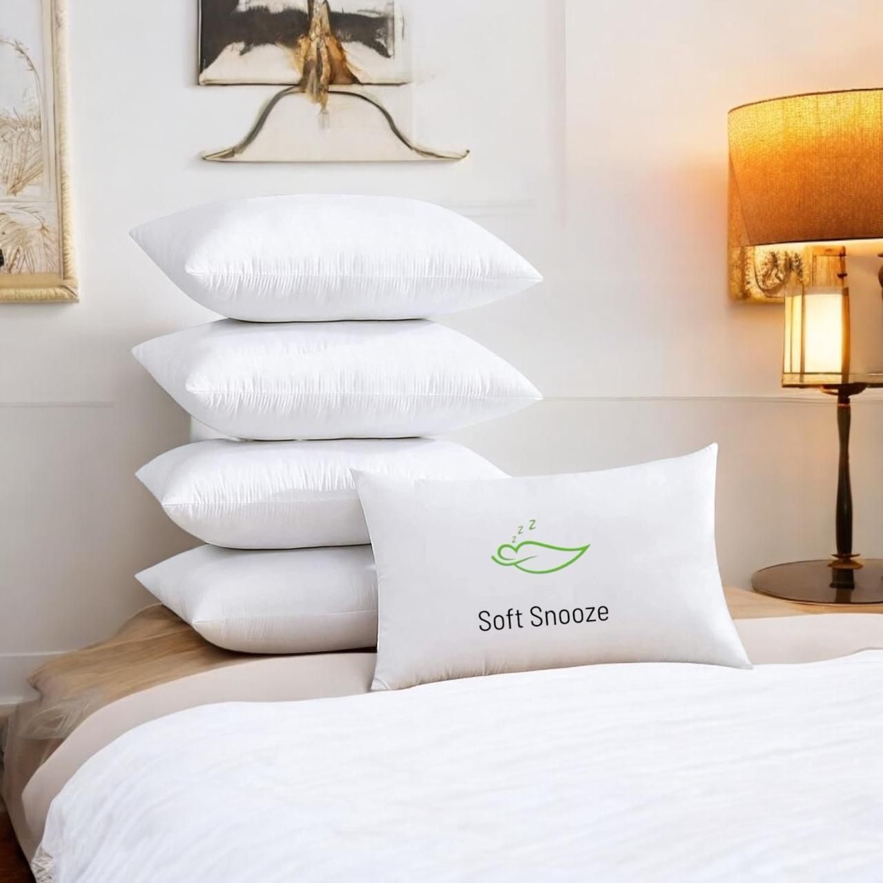 soft snooze Microfibre Sleeping Pillow Pack of 5 Solid Luxury-picture-15
