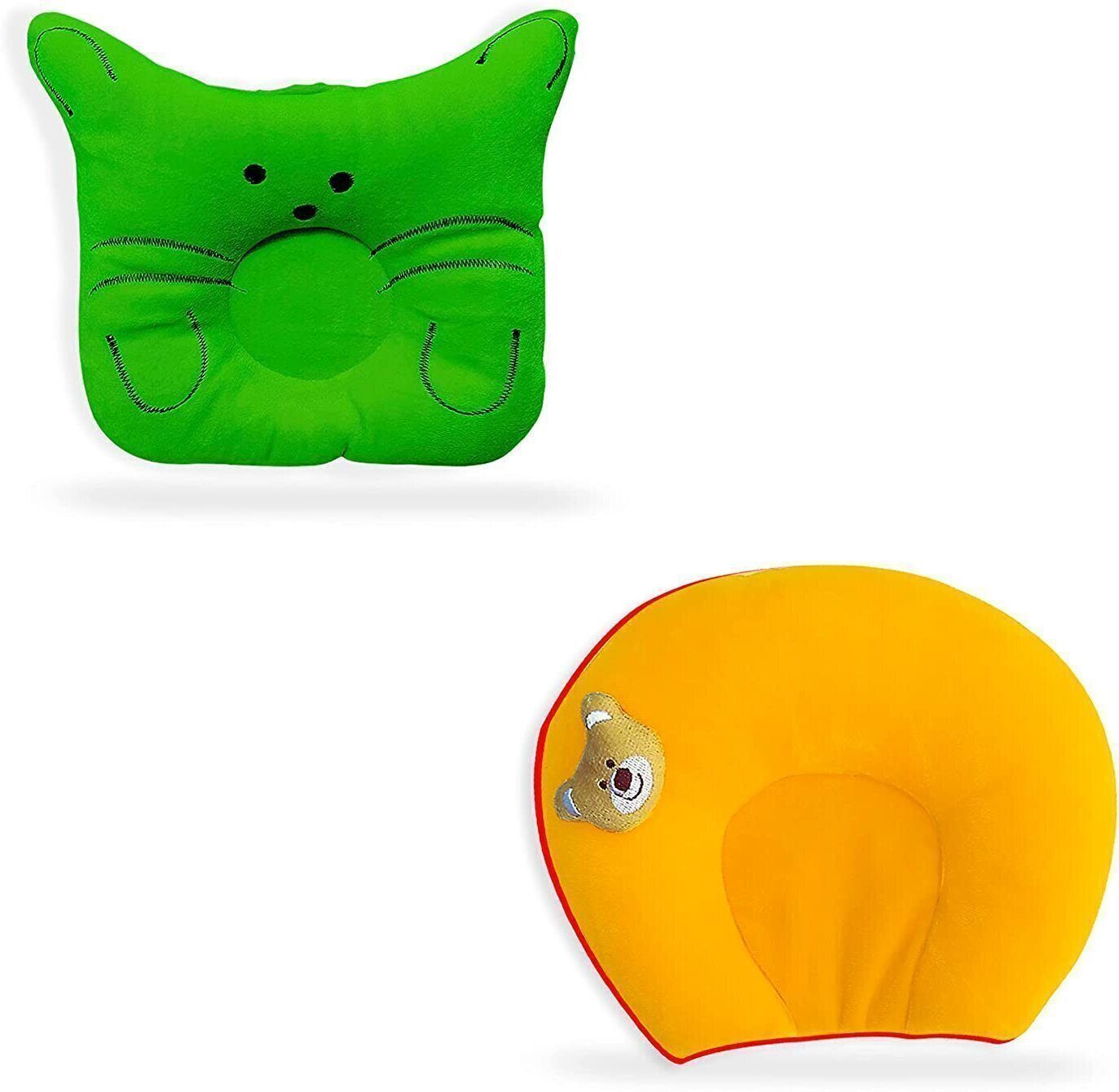 momease Cotton, Mustard Seeds Baby Pillow Pack of 2 Animals-picture-23