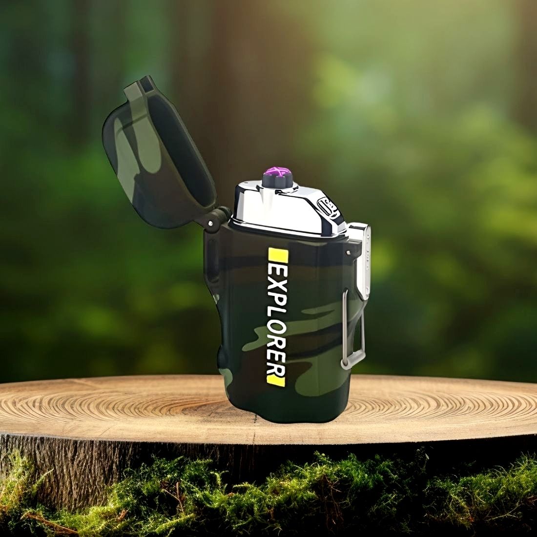 Cigarette lighter Usb Rechargeable Lighter, Windproof Arc Explorer Lighter D411 Pocket Lighter-image-19