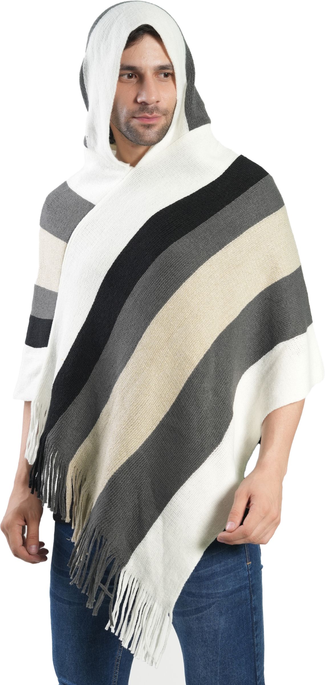 Wool Blend Poncho
